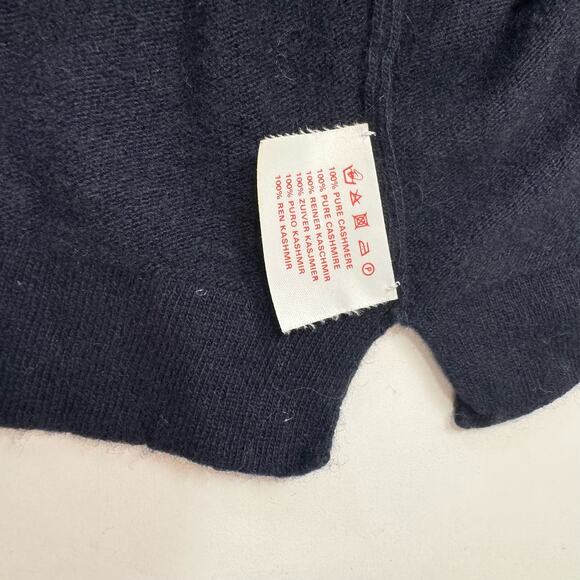GLANDALE Pure Cashmere Sweater Navy - Picture 7 of 8